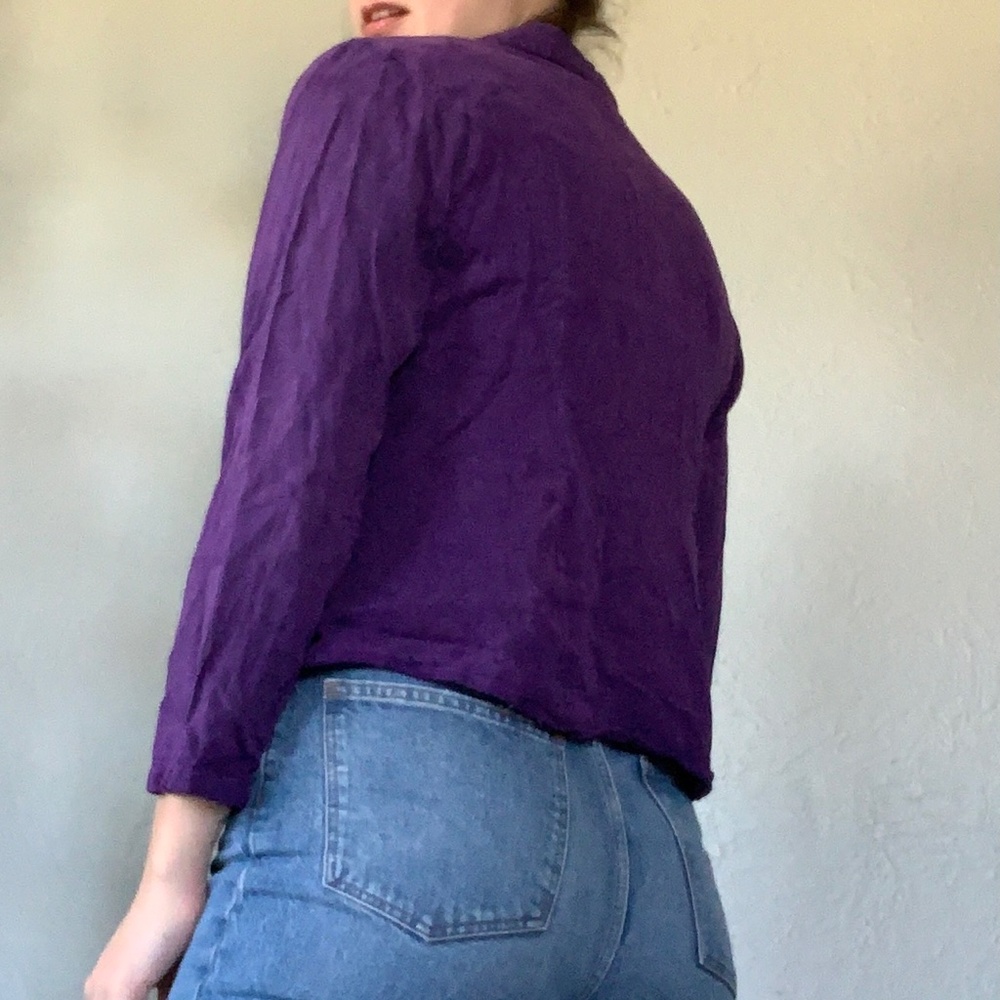 purple button-up - Picture 6 of 8